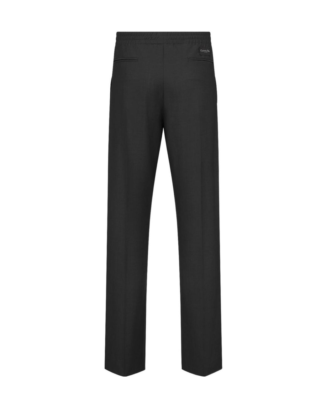 Dior Black Homme High Waisted Straight-Leg Pants for men