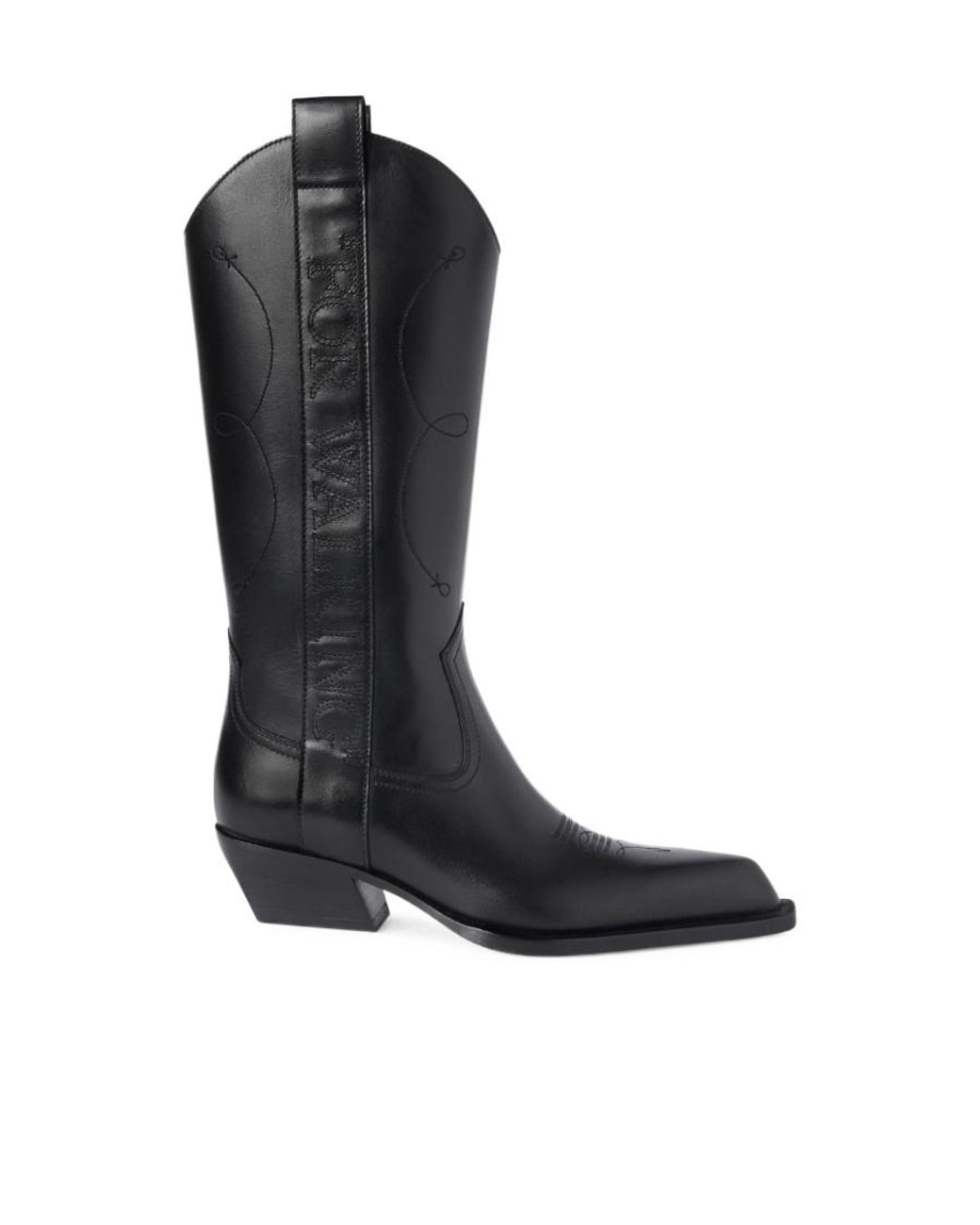 Off-White c/o Virgil Abloh Black "For Walking" Texan Boots