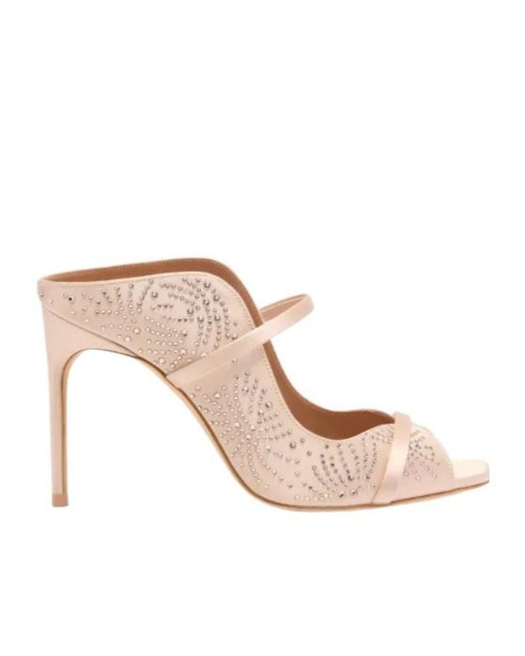 Malone Souliers Pink Noah Crystal-Embellished Sandals