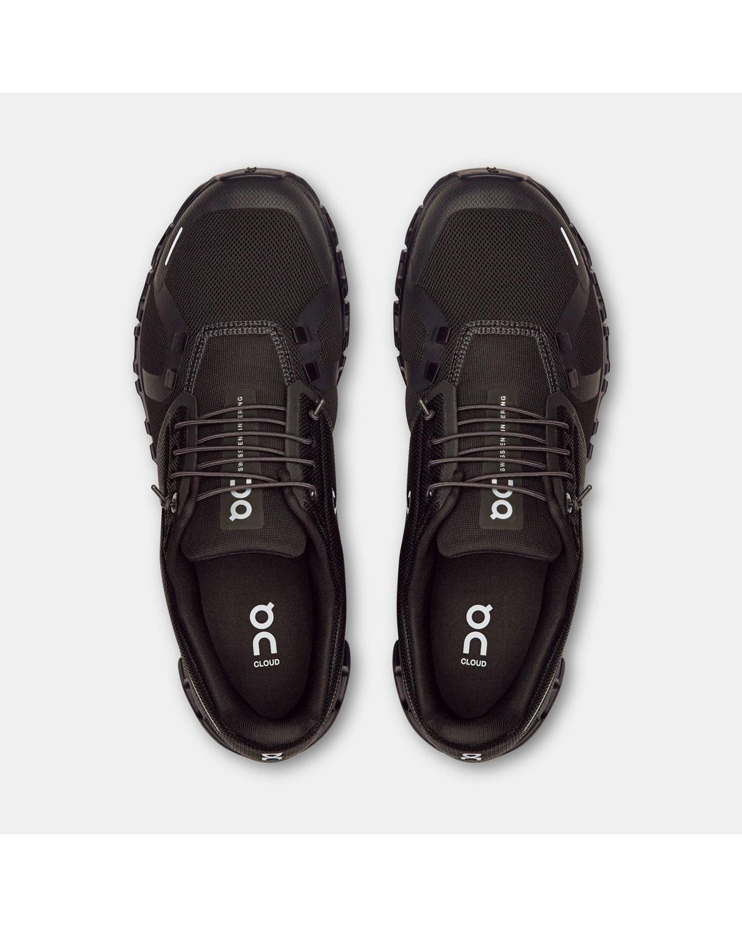 On Shoes Black Mesh Lace-Up Sneakers for men