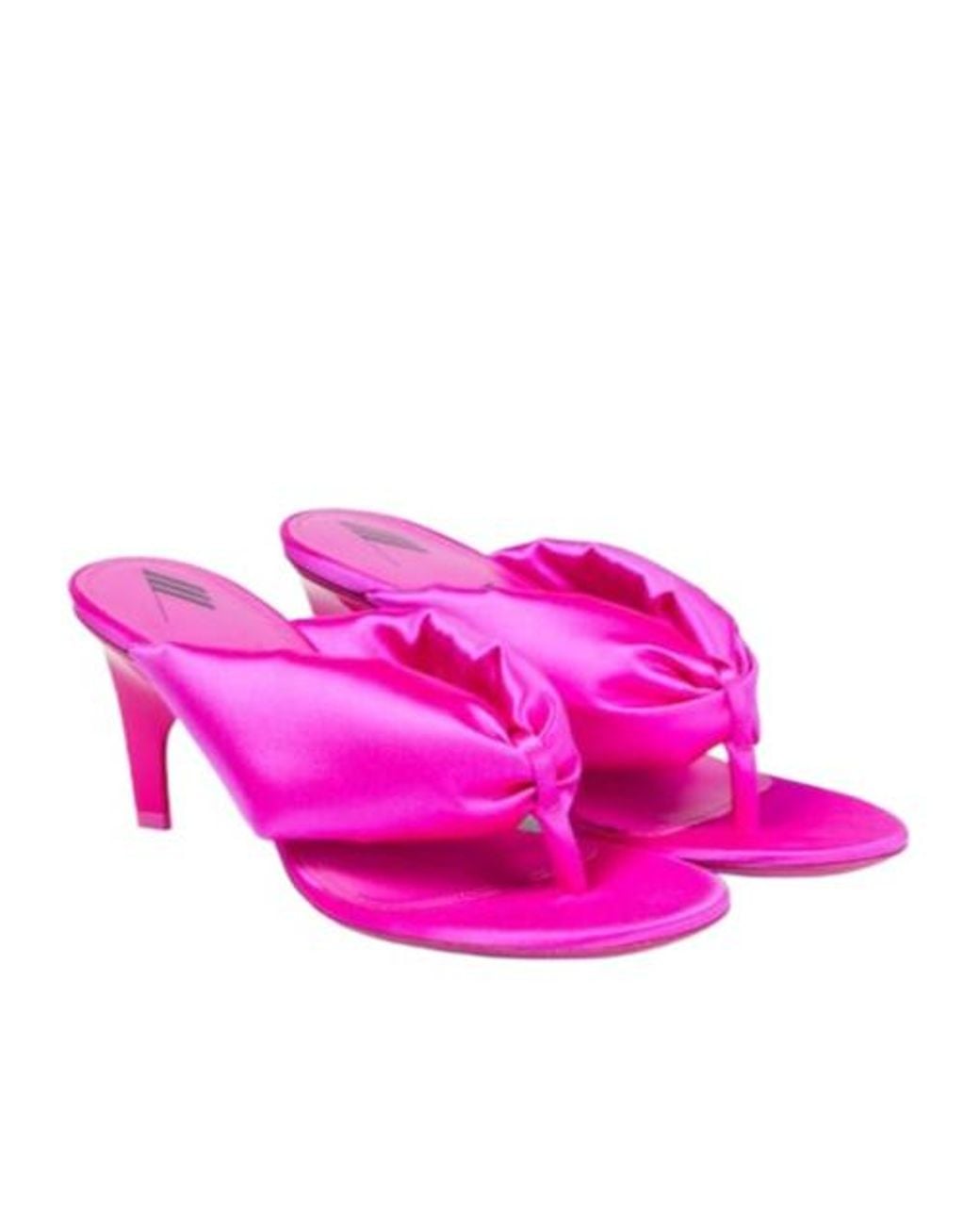 The Attico Pink Rem Satin High-Heeled Sandals