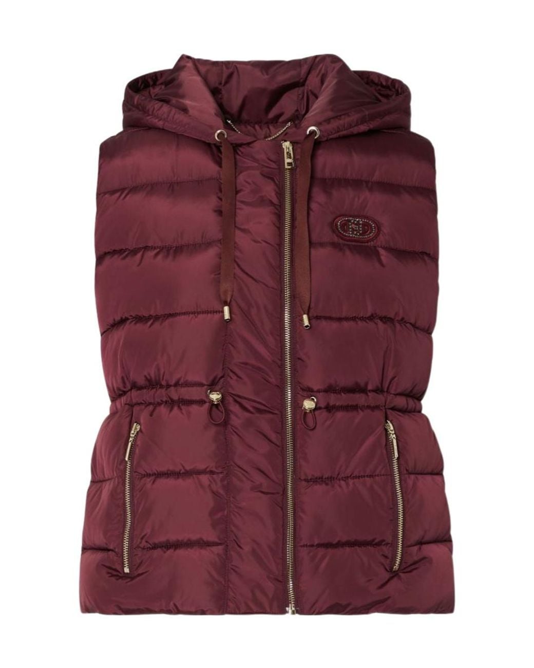 Liu Jo Purple Hooded Padded Vest