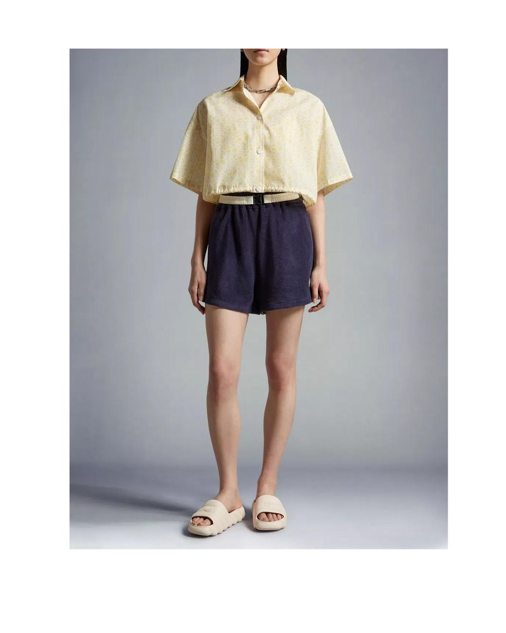 Moncler Blue Terrycloth Shorts