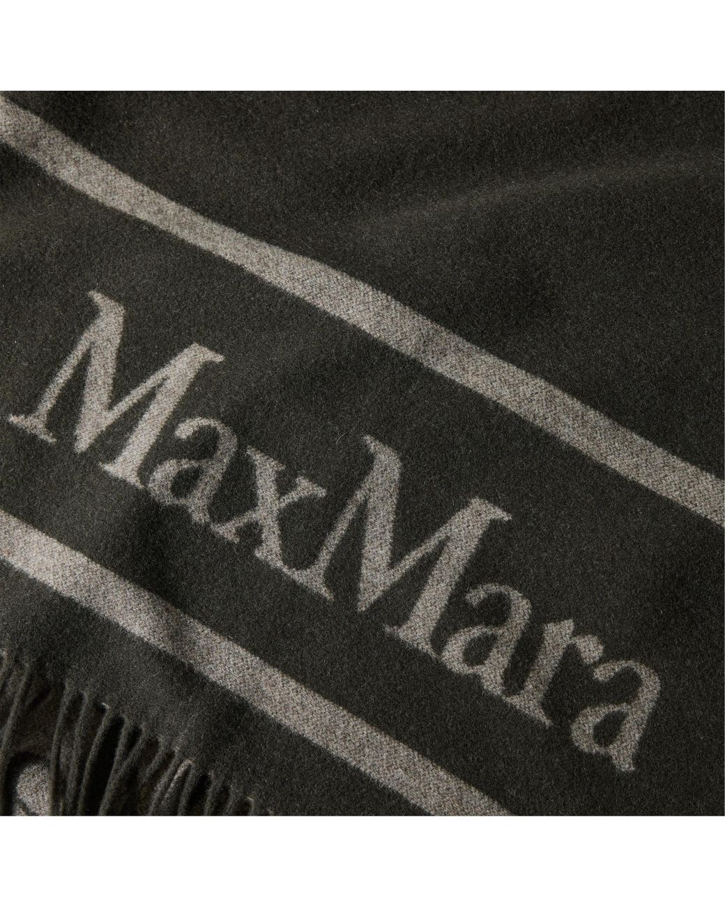 Max Mara Black Minimalist Shawl Cape