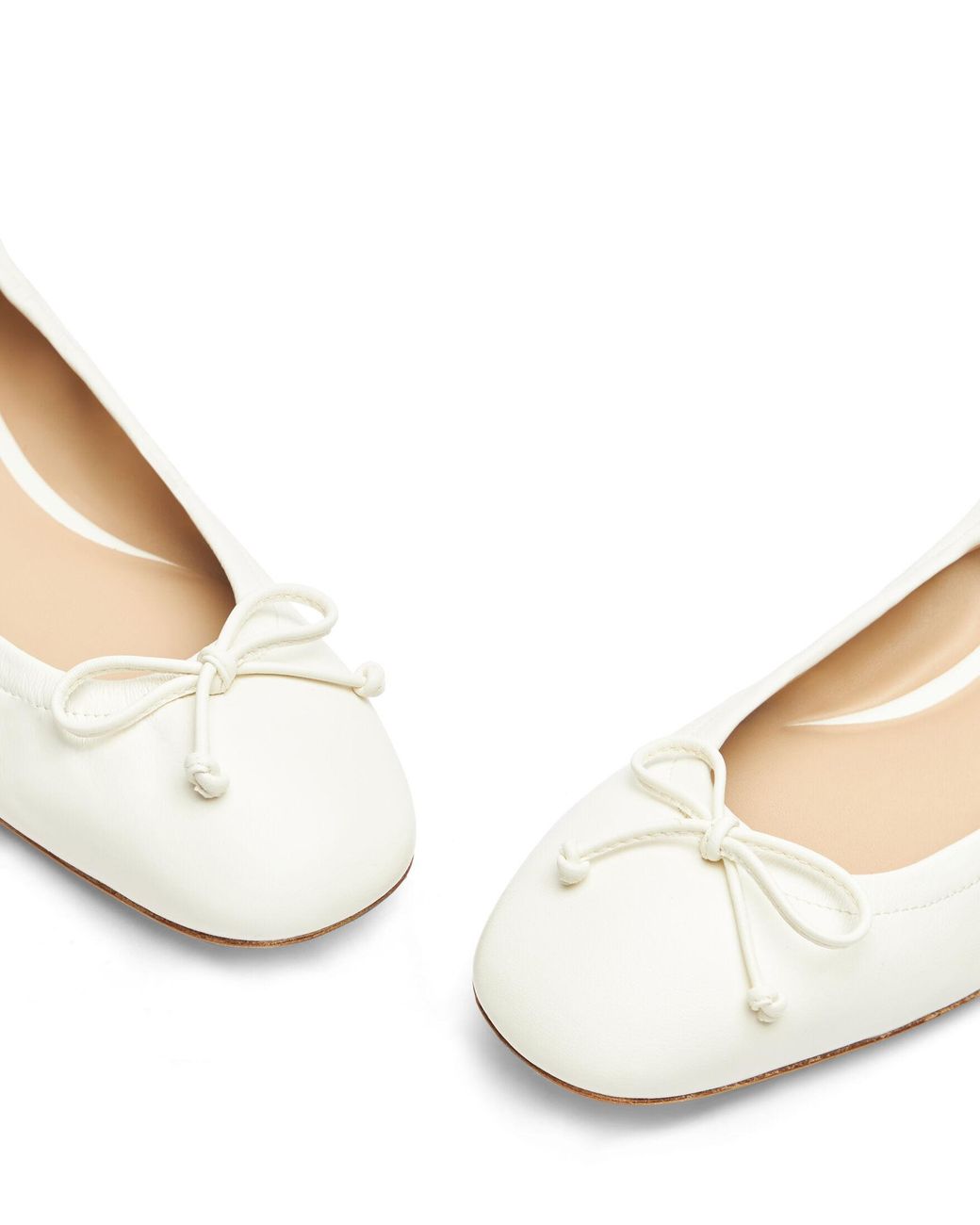 Stuart Weitzman Natural Bria Ballet Flats