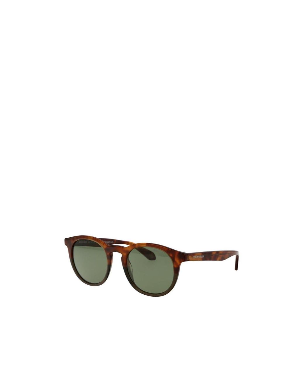 Giorgio Armani Green Round Frame Sunglasses for men