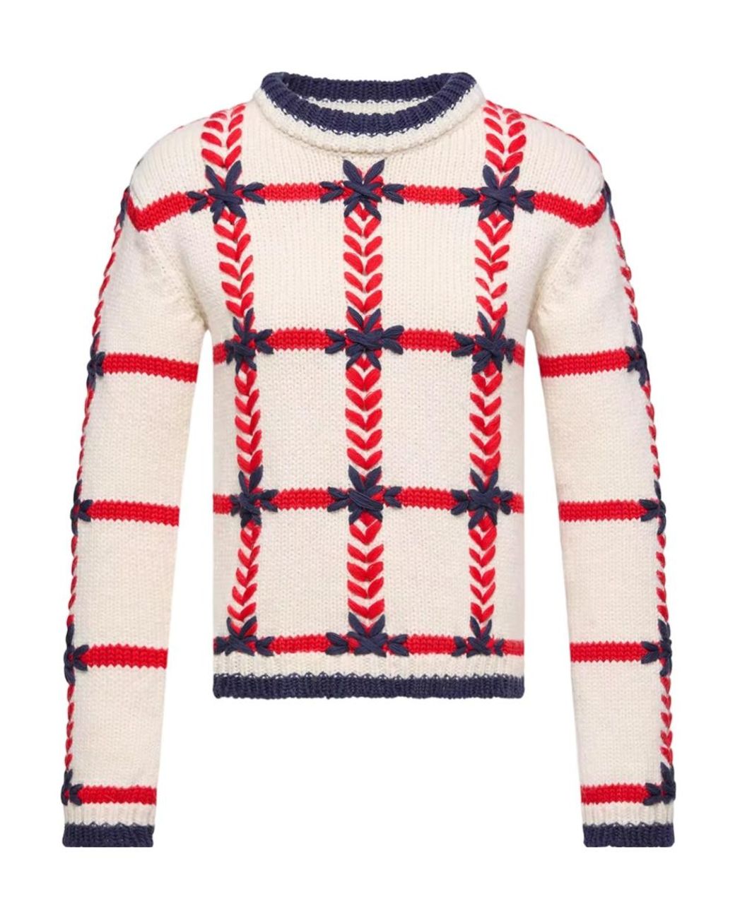 Moncler Embroidered Polo Neck Wool Blend Jumper