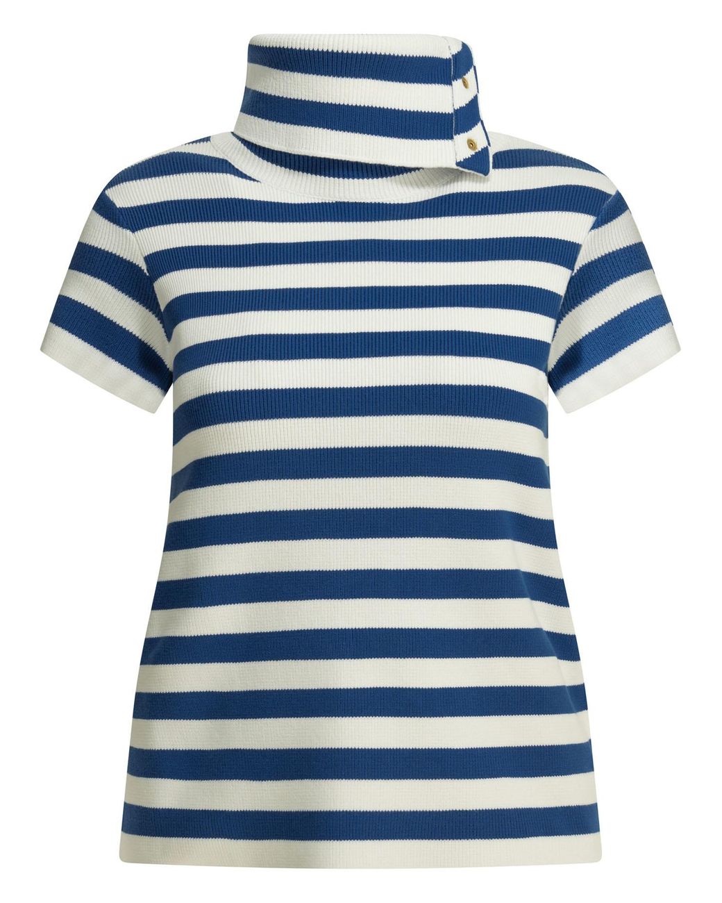 Céline Blue High Neck Top