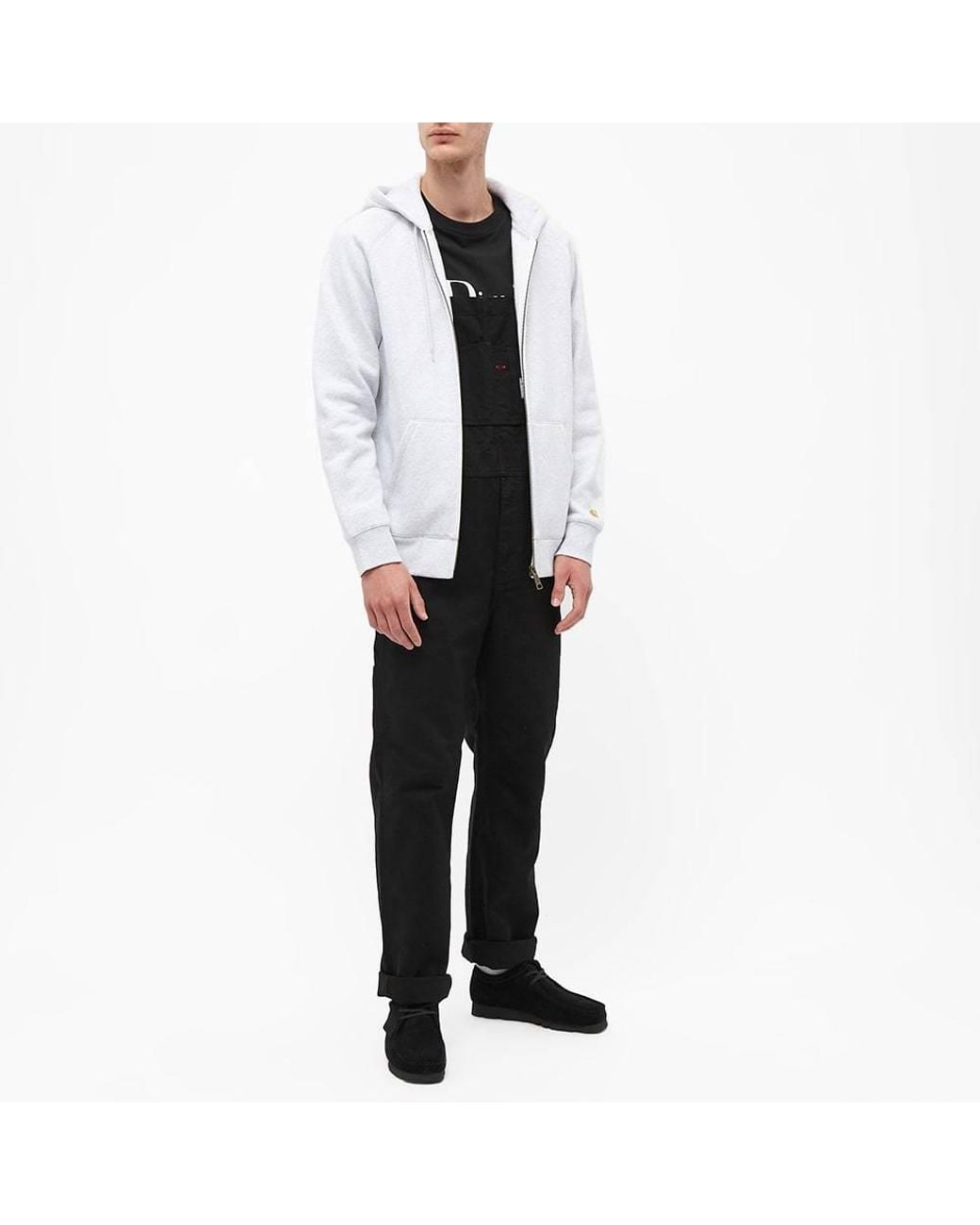 Carhartt Black Logo-Patch Overalls for men