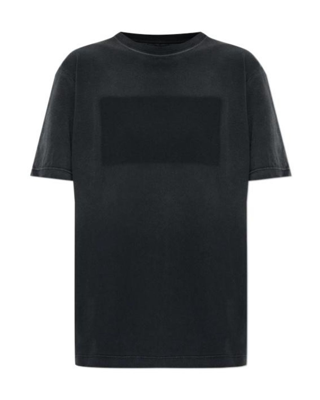 Maison Margiela Black Short-Sleeved Crewneck T-Shirt for men