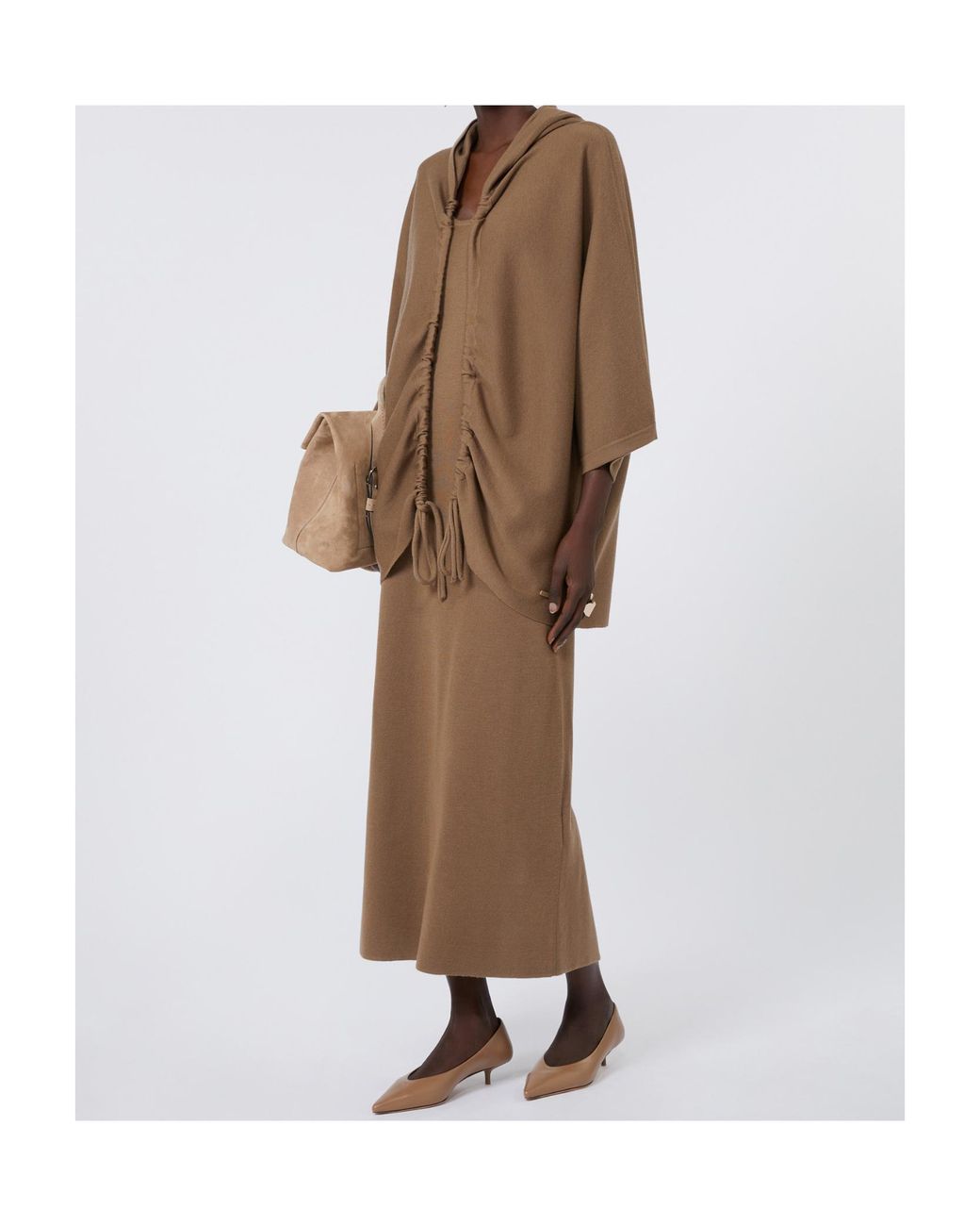 Max Mara Brown Aster Open Front Cardigan