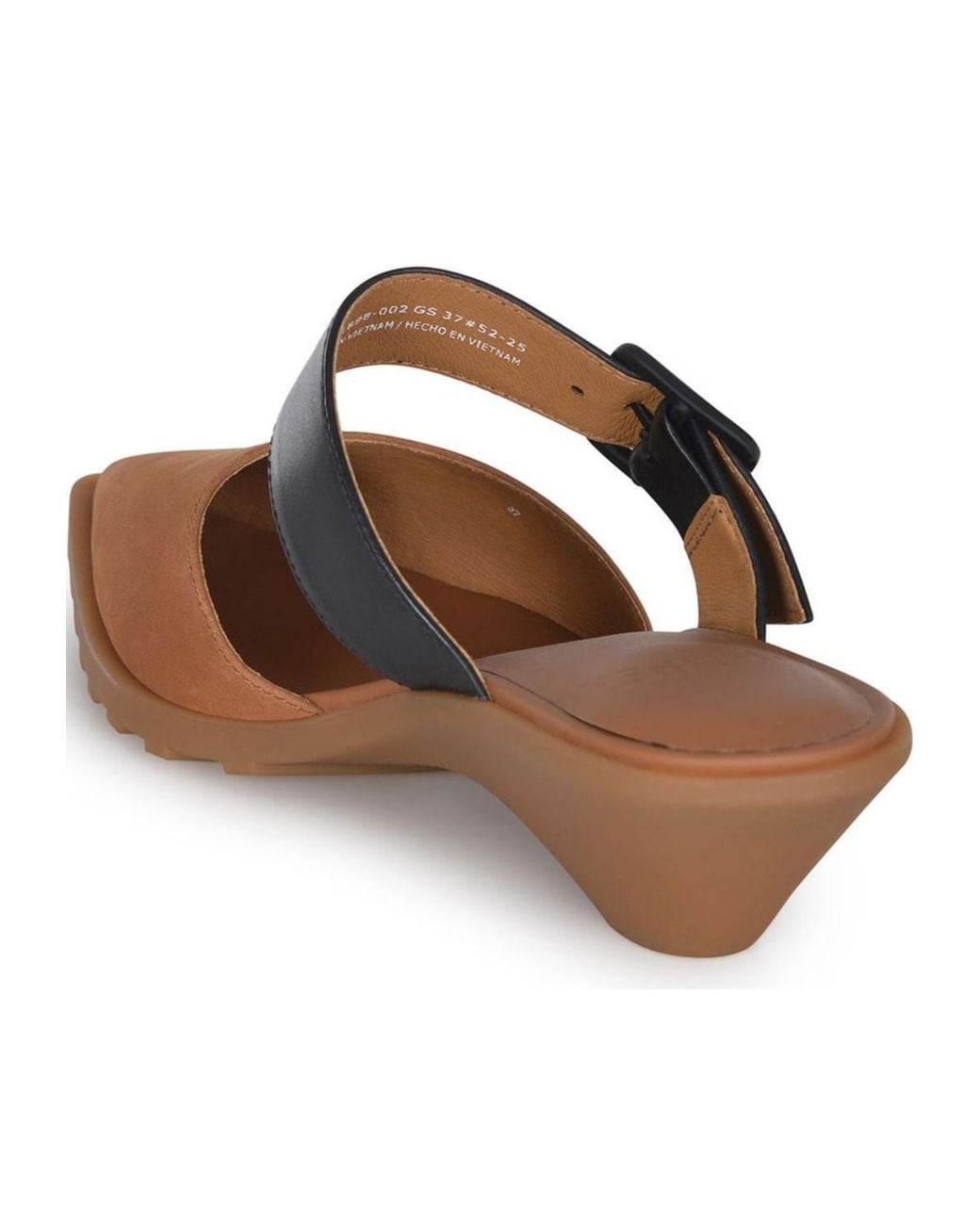 Camper Brown Anita Leather Semi-Open Shoes