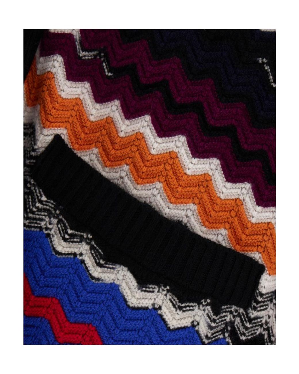 Missoni Blue Missoni Multicolor Knit Cardigan for men