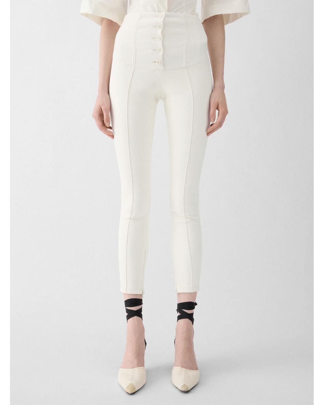 Jacquemus White The Arlésien Fitted Leg Pants