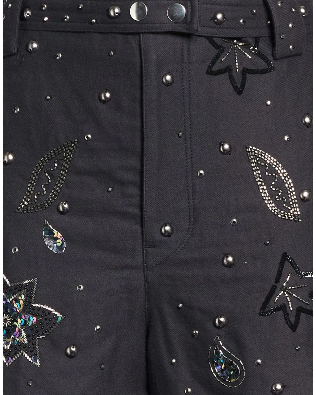 Isabel Marant Gray Charcoal Shorts & Bermuda Shorts Cotton, Linen