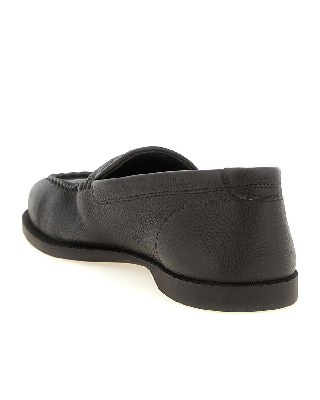 John Lobb Black Pace Leather Loafers for men