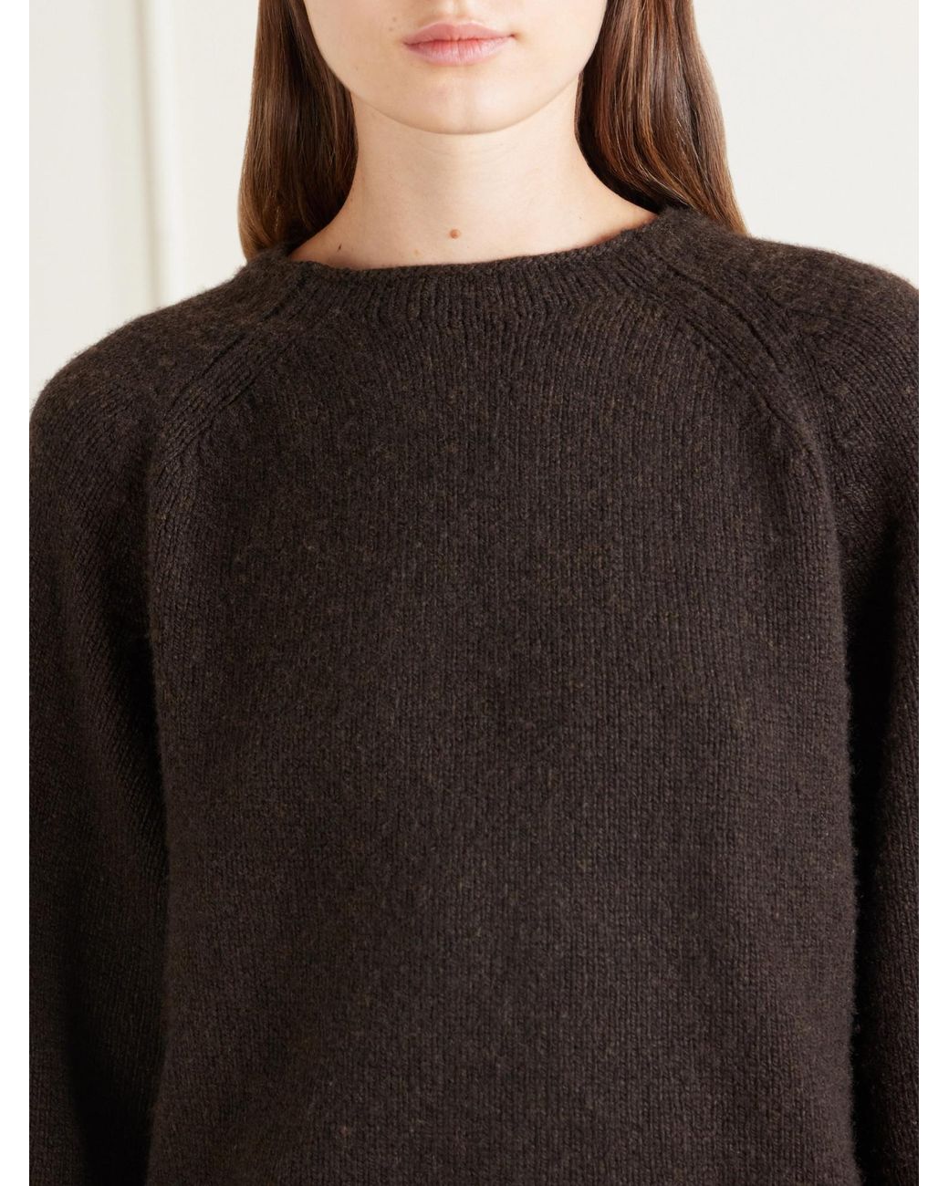 Khaite Black Cashmere Sweater