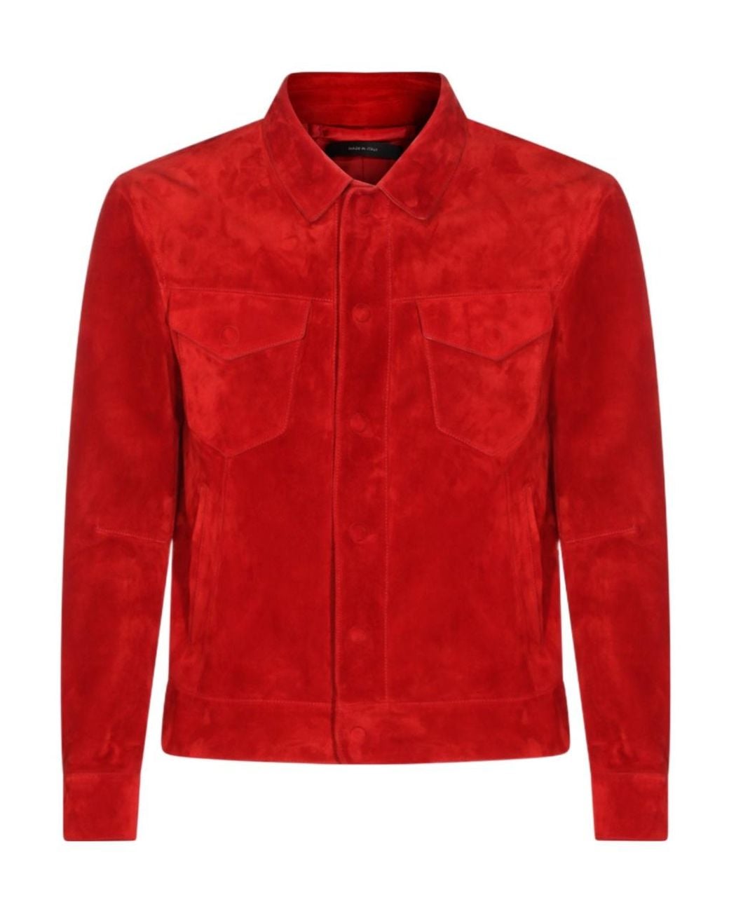 Tom Ford Red Snap Front Jacket for men