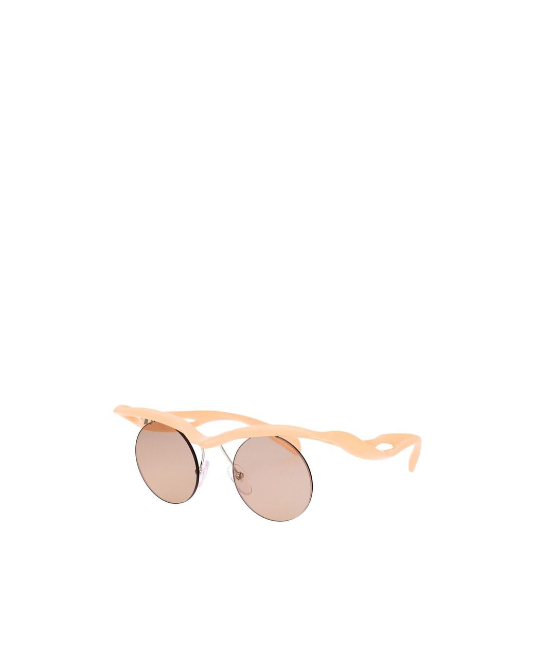 Prada Pink Eyewear Round Frame Sunglasses for men