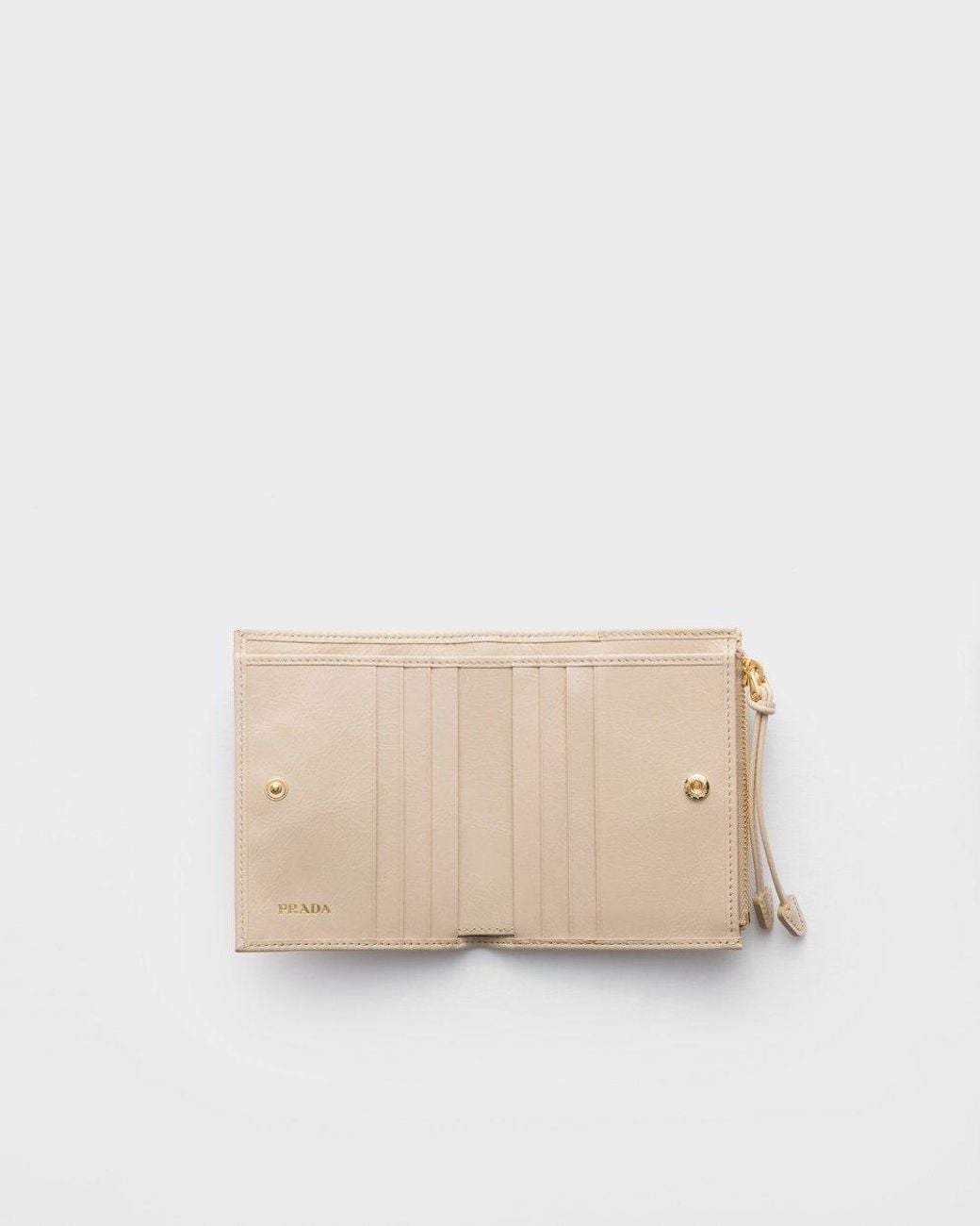 Prada Natural Small Leather Wallet