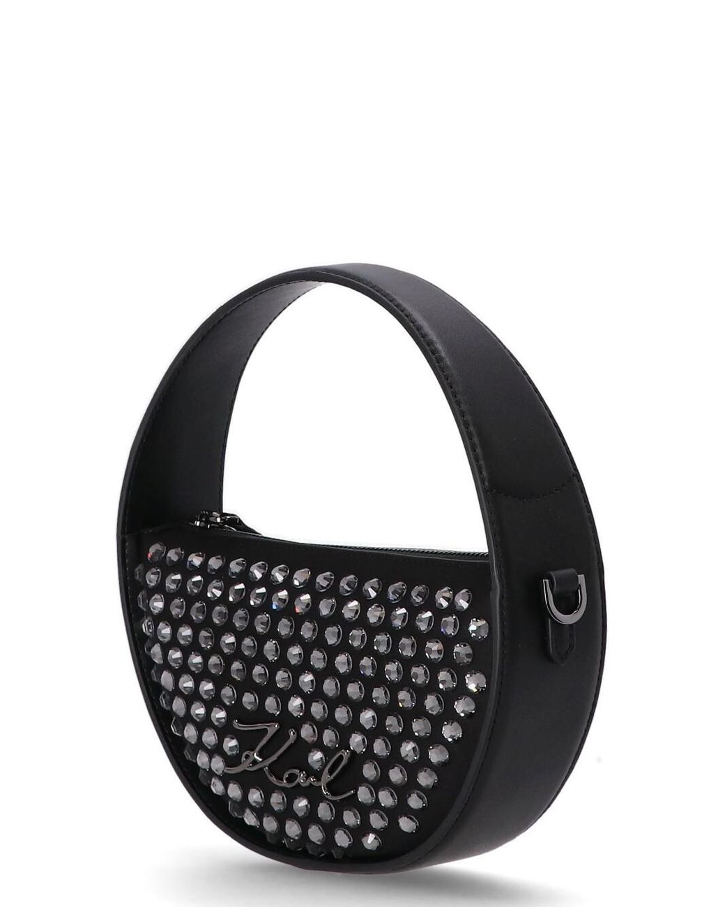 Karl Lagerfeld Black Ksignature Shoulder Bag