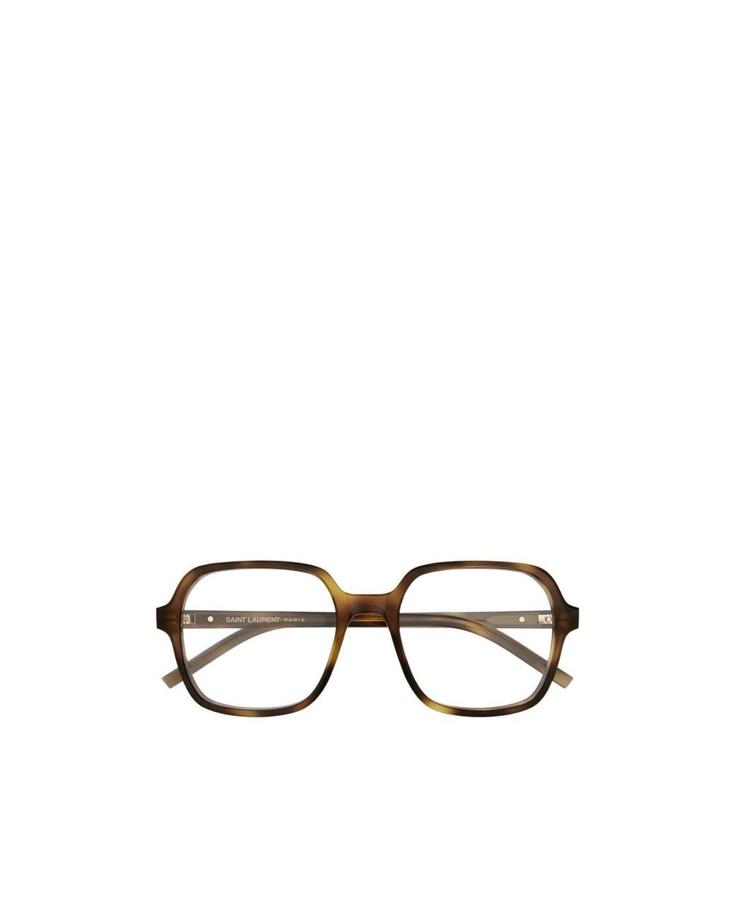 Saint Laurent White Full-Frame Non-Prescription Glasses