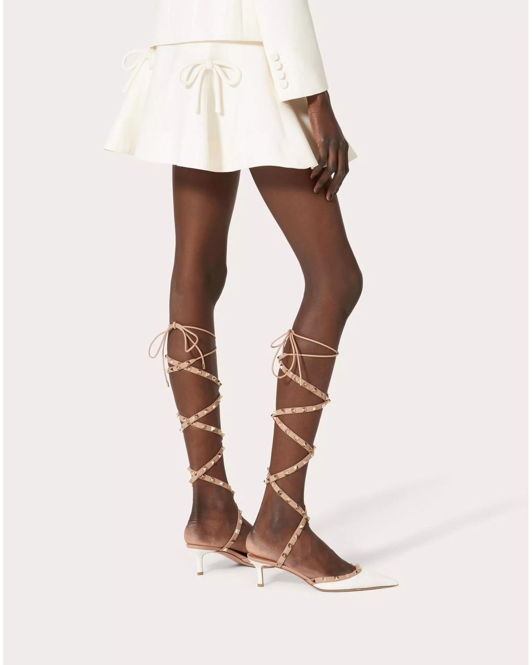 Valentino Natural Crepe Couture Mini Skirt