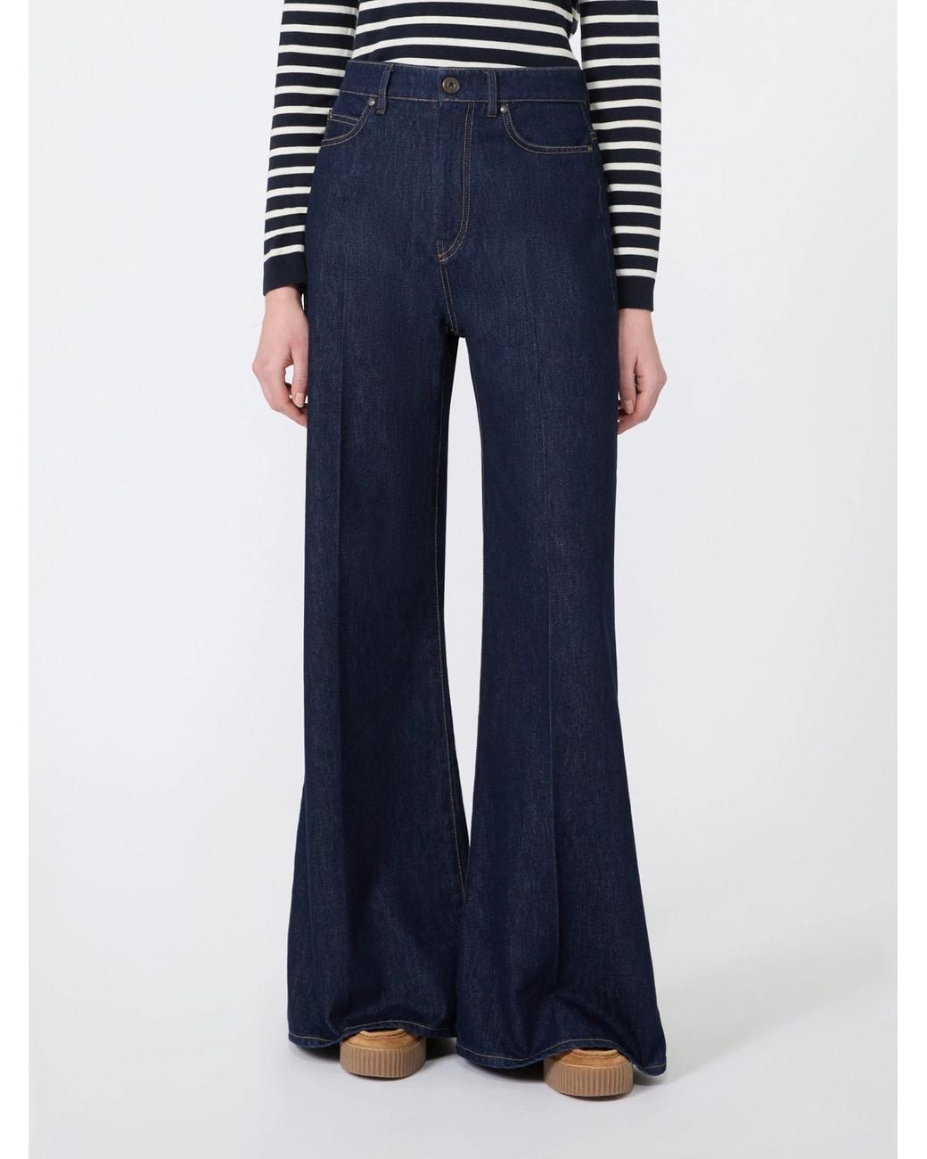 Weekend by Maxmara Blue Wkdsport Wide Leg Jeans