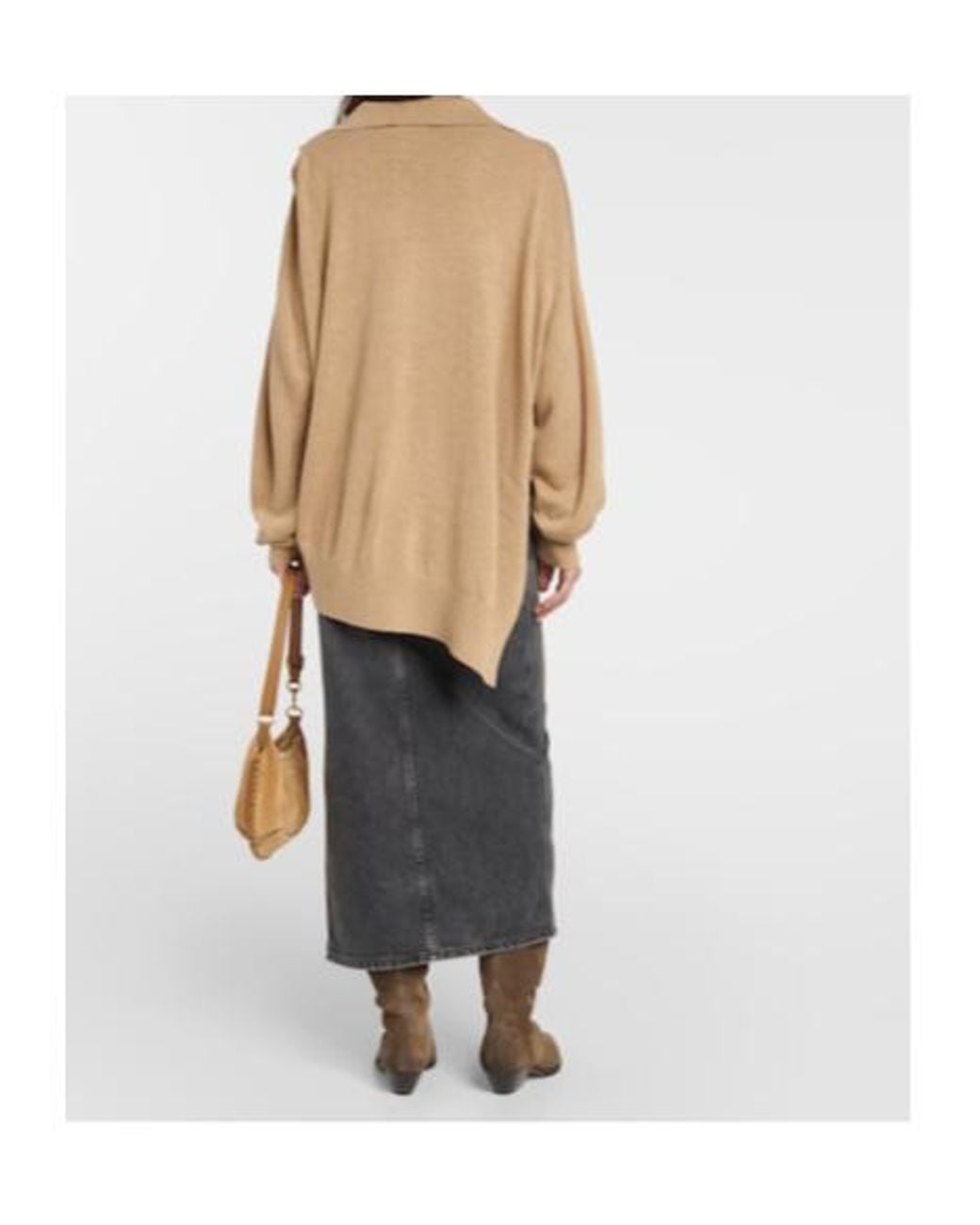 Isabel Marant Natural Collared Knit Sweater