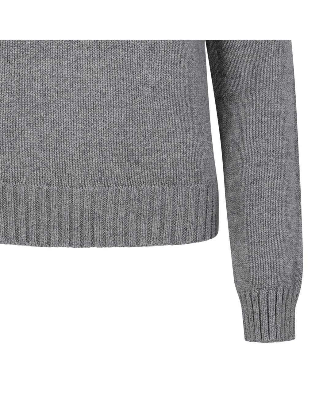 Polo Ralph Lauren Gray Flag Cotton Crewneck Jumper
