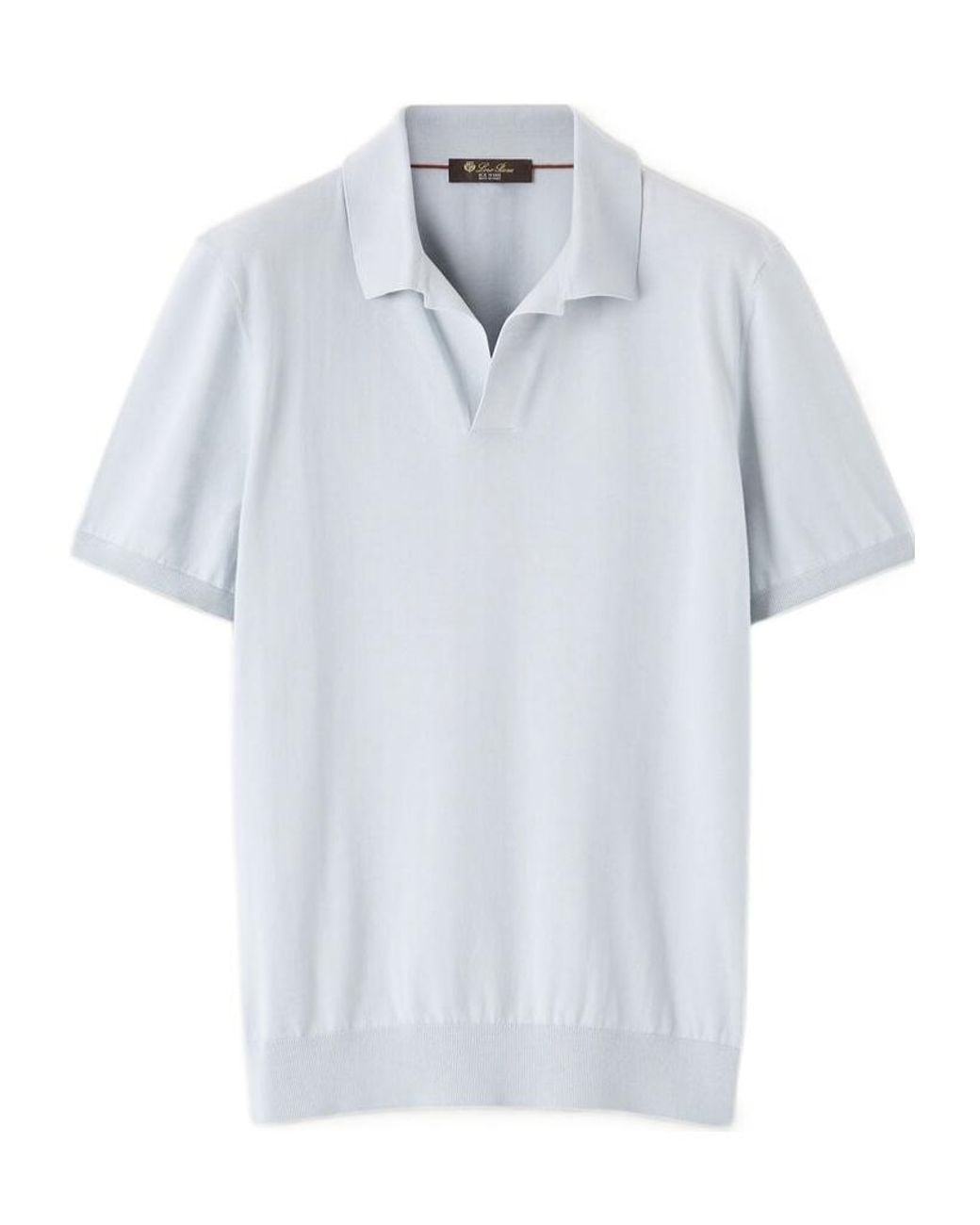 Loro Piana White Polo Shirt for men