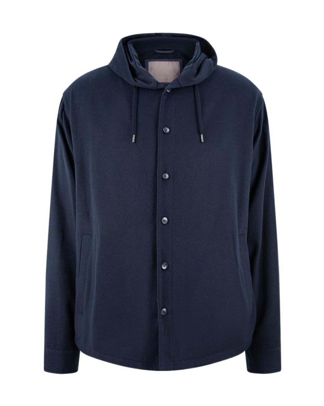 Herno Blue Long-Sleeve Casual Jacket for men