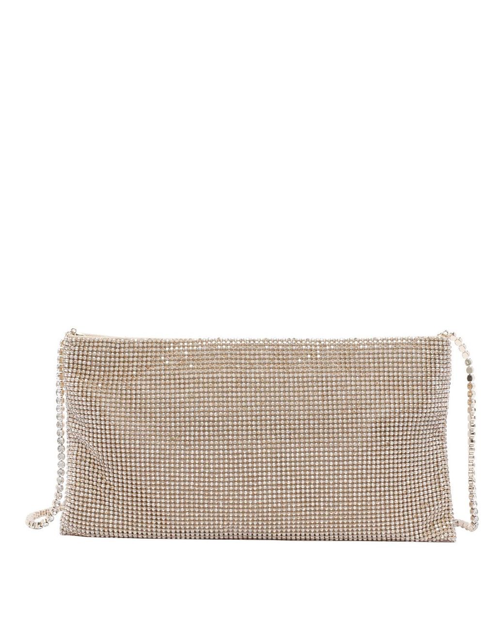 Benedetta Bruzziches Gray Your Best Friend La Petite Embellished Clutch Bag