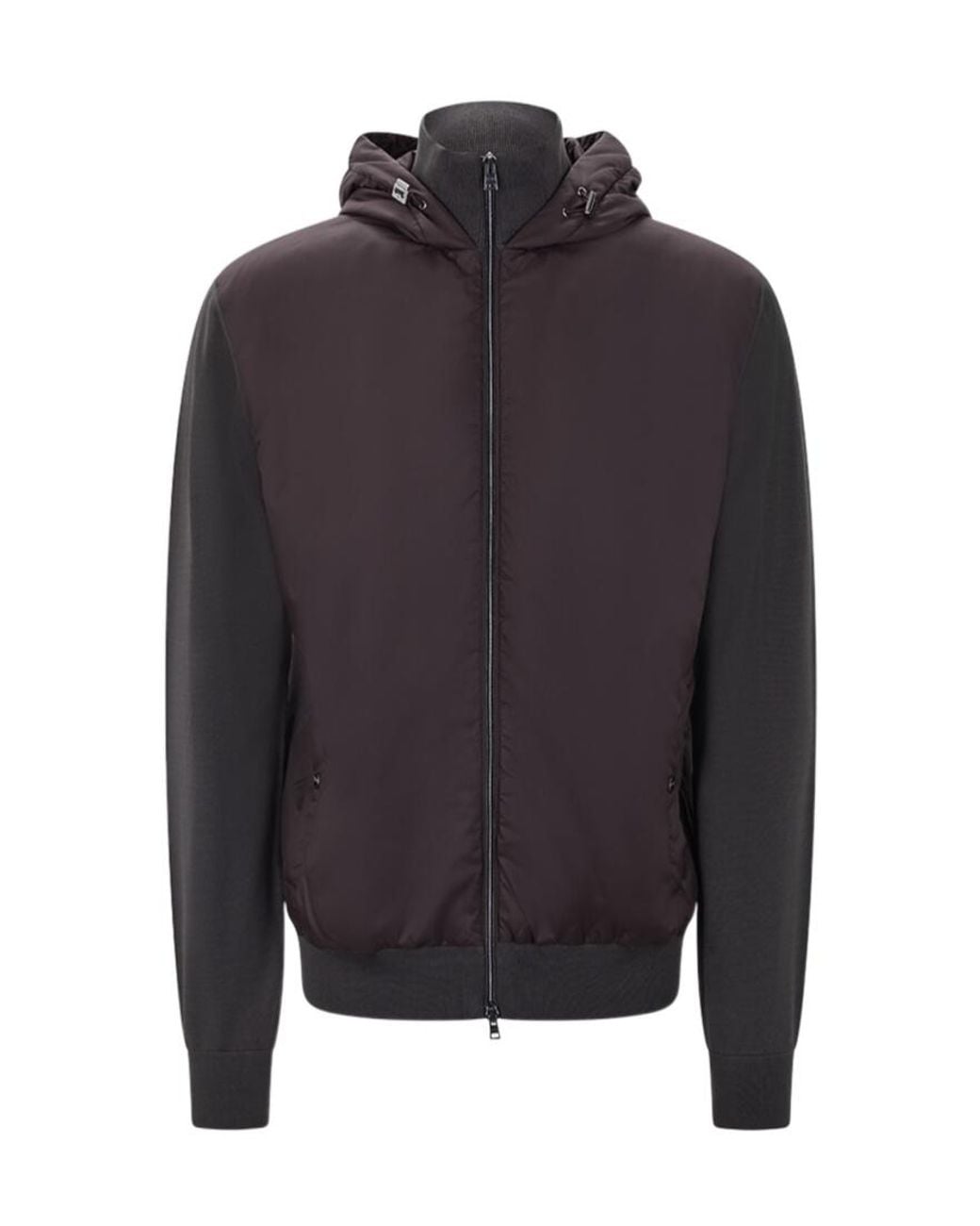 Herno Blue Long-Sleeve Casual Jacket for men