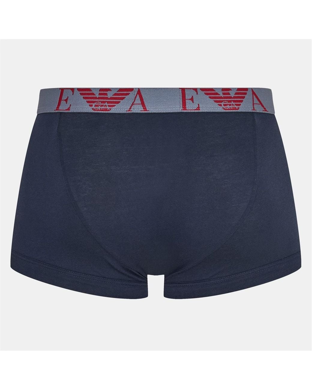 Emporio Armani Red 3-Pack Logo Trunks for men