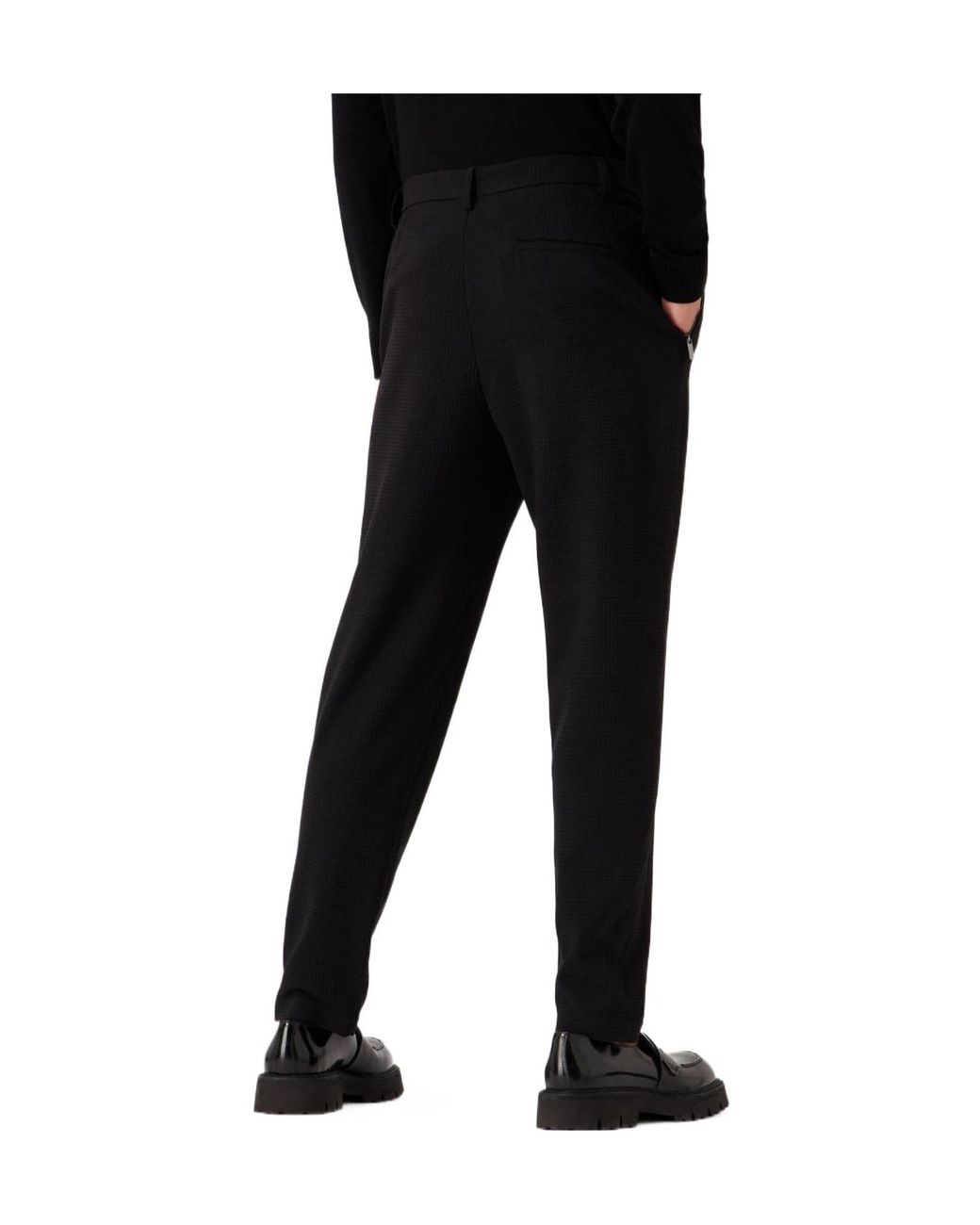 Emporio Armani Black Casual Trousers for men