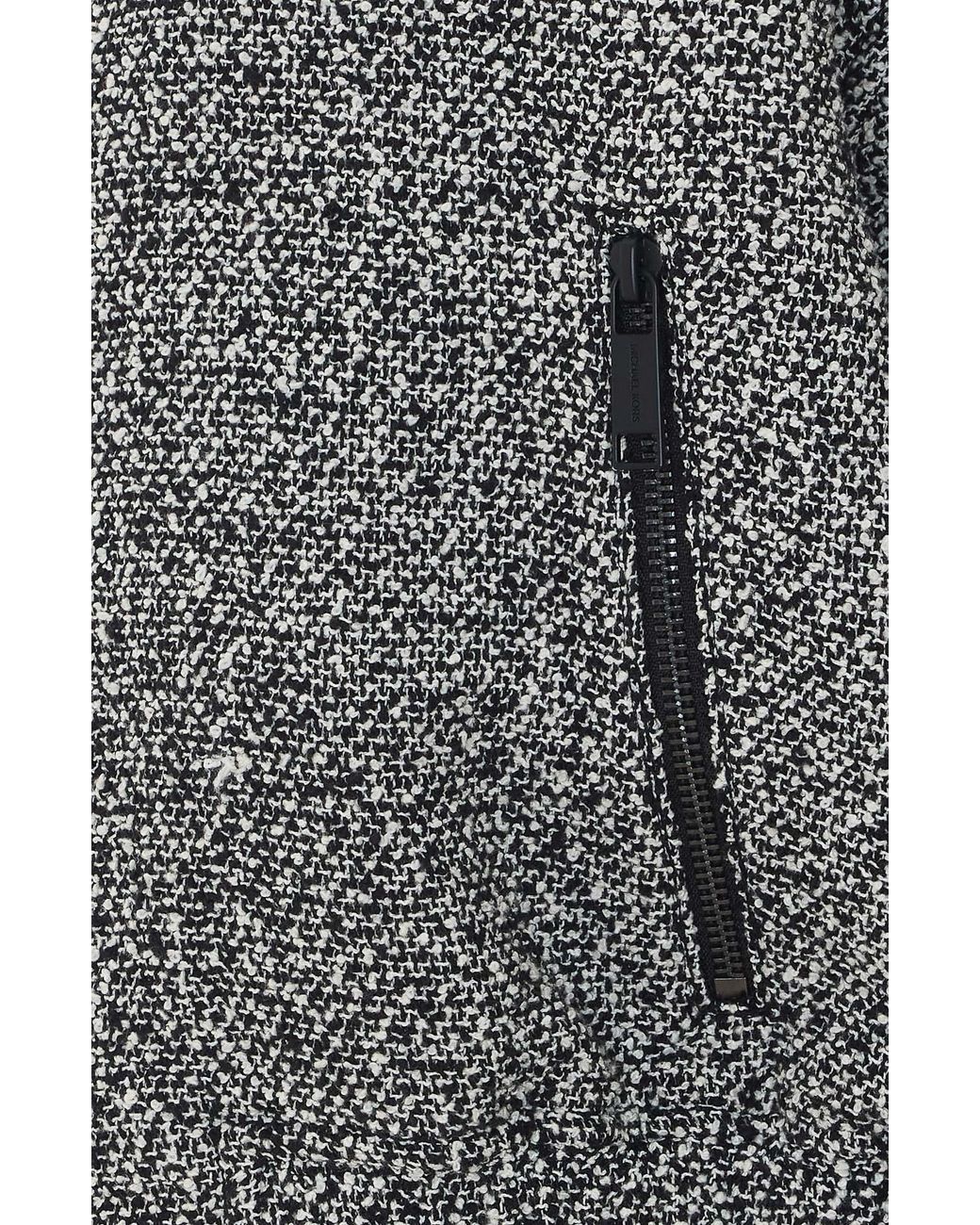 Michael Kors Multicolor Michael Textured Zip-Up Coat
