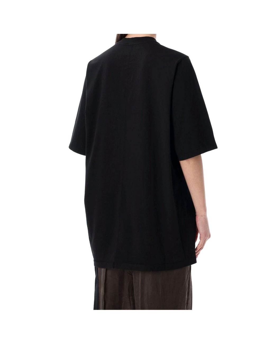 Rick Owens Black Short Sleeved Crewneck T-Shirt