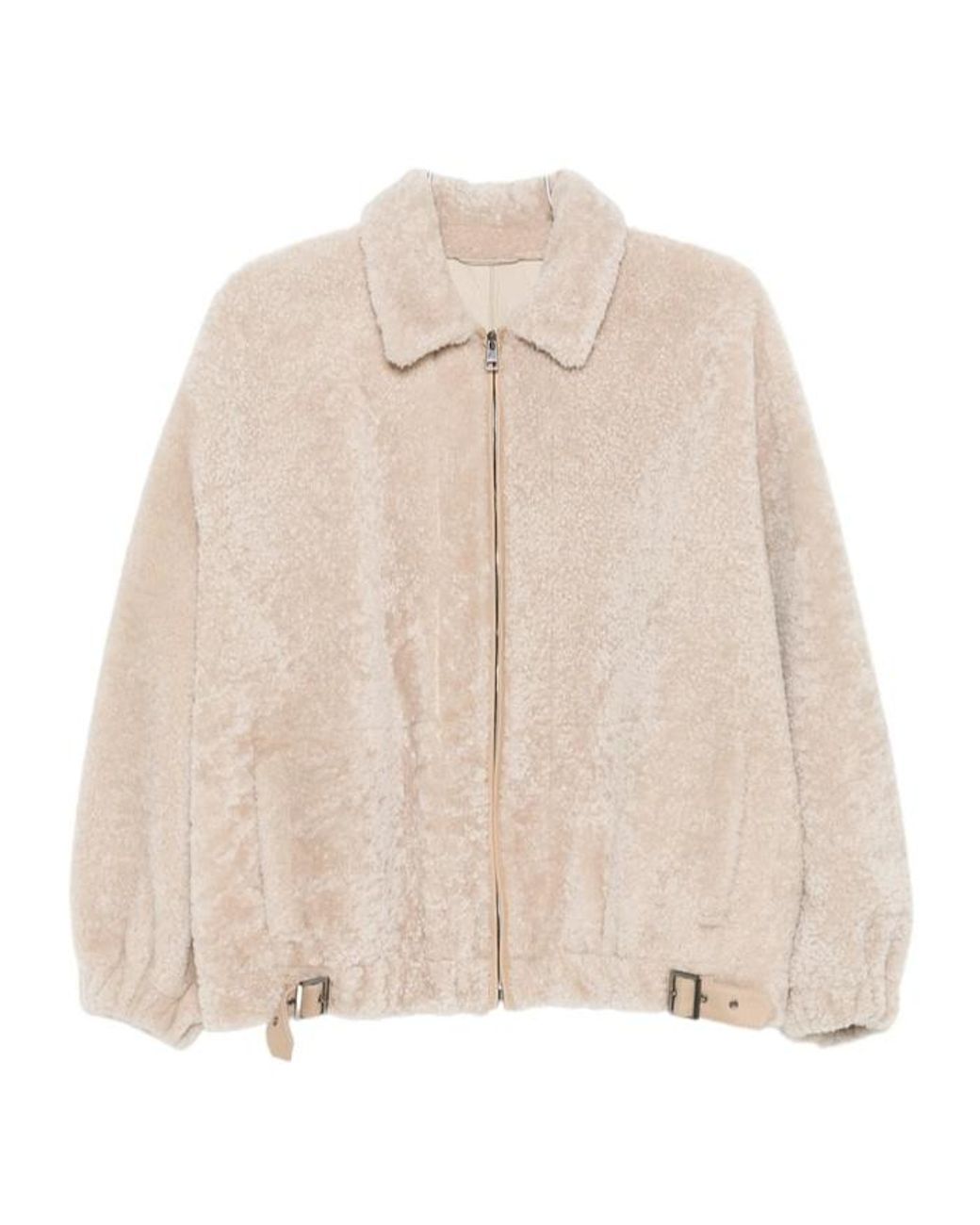 Simonetta Ravizza Natural Buckle-Detail Jacket