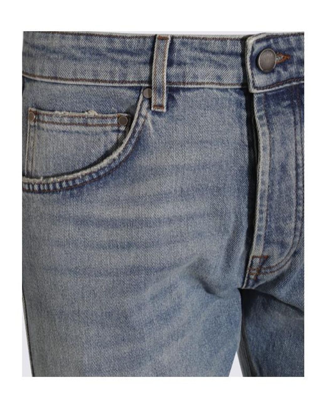 Lardini Blue Pleated Jeans for men