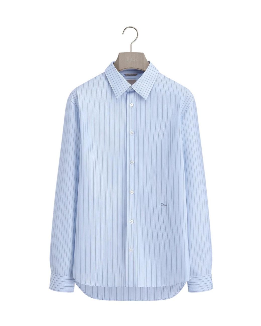 Dior Blue Shirt With Embroidery for men