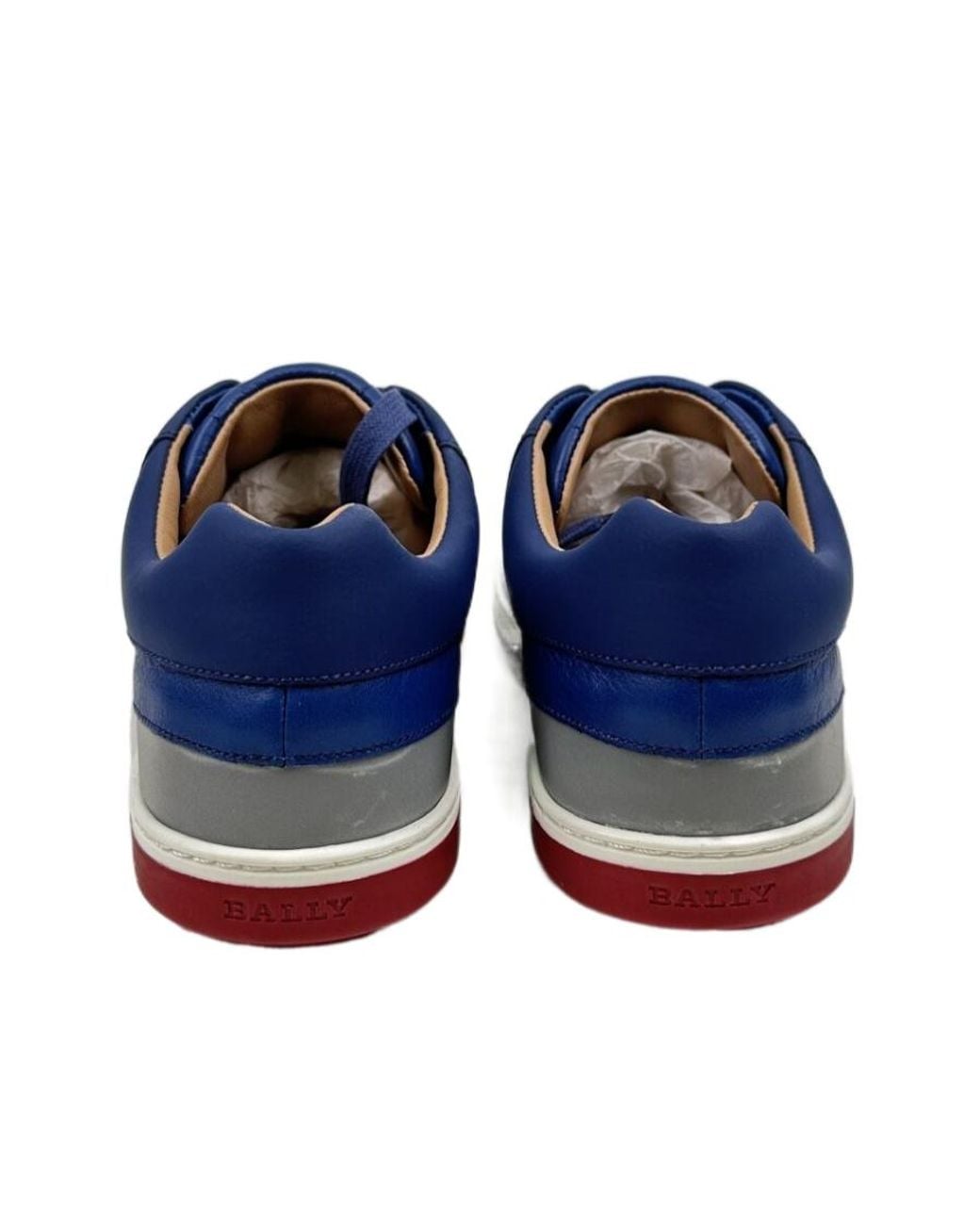 Bally Blue Logo Casual Sneakers for men