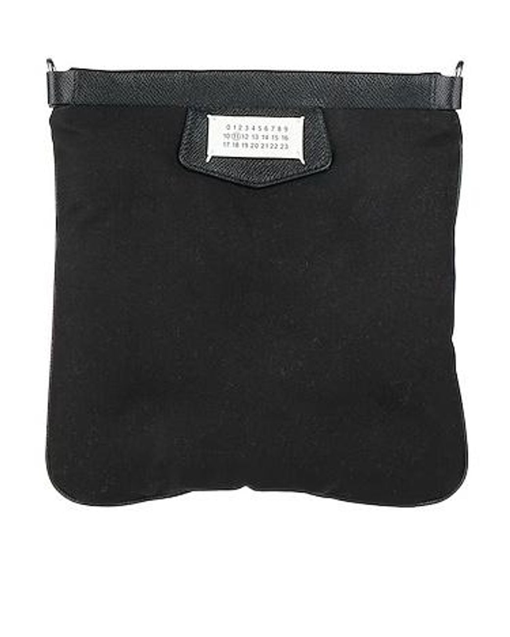 Maison Margiela Black Minimalist Canvas Clutch