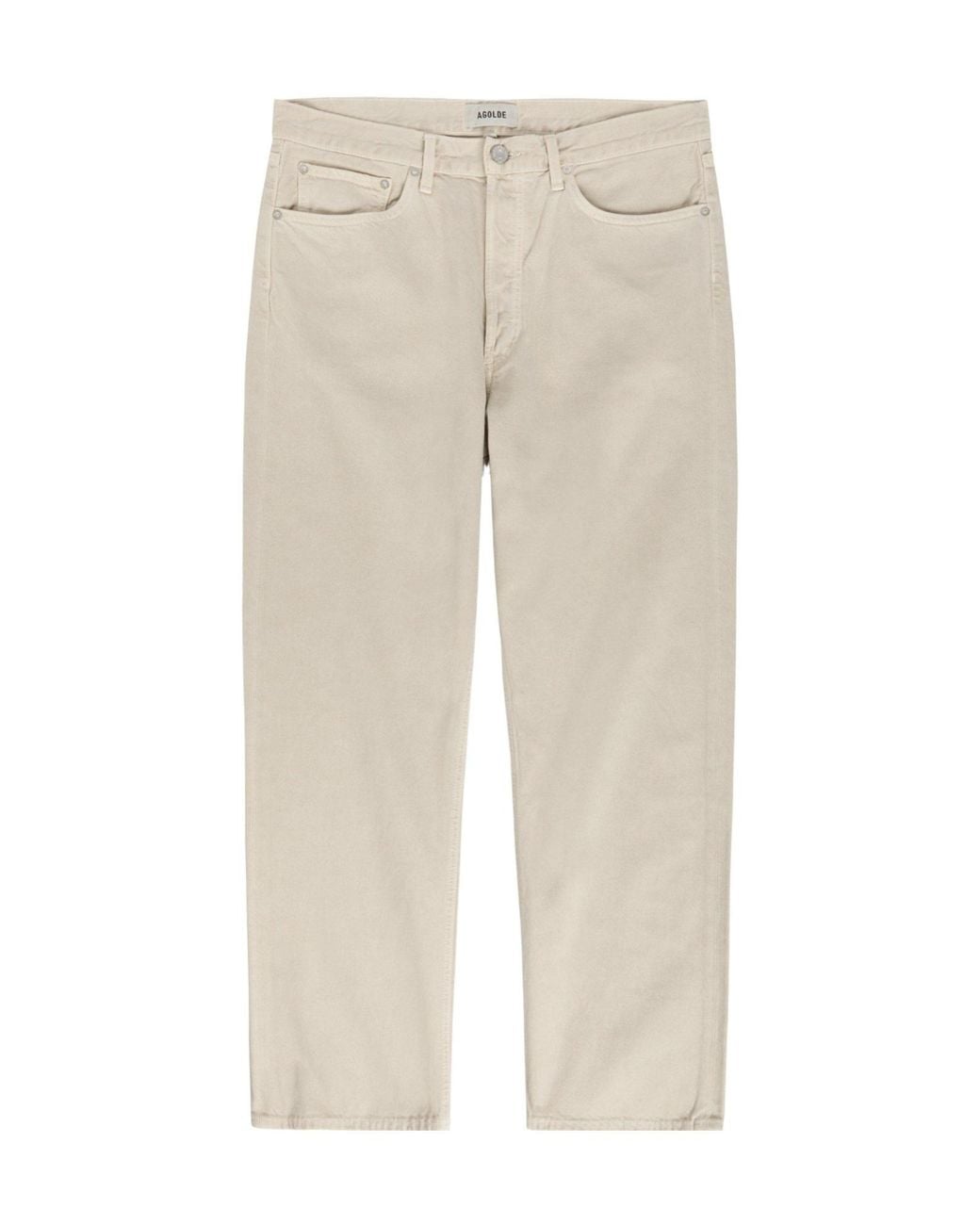 Agolde Natural Mid-Rise Straight-Leg Trousers for men