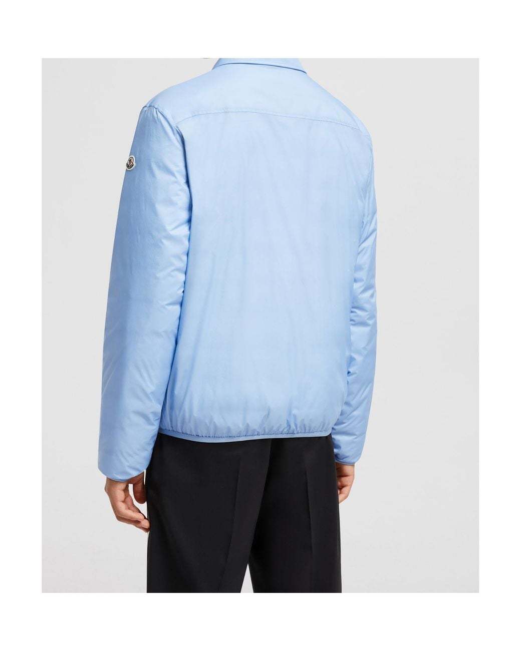 Moncler Blue Arpont Down Shirt Jackeet for men
