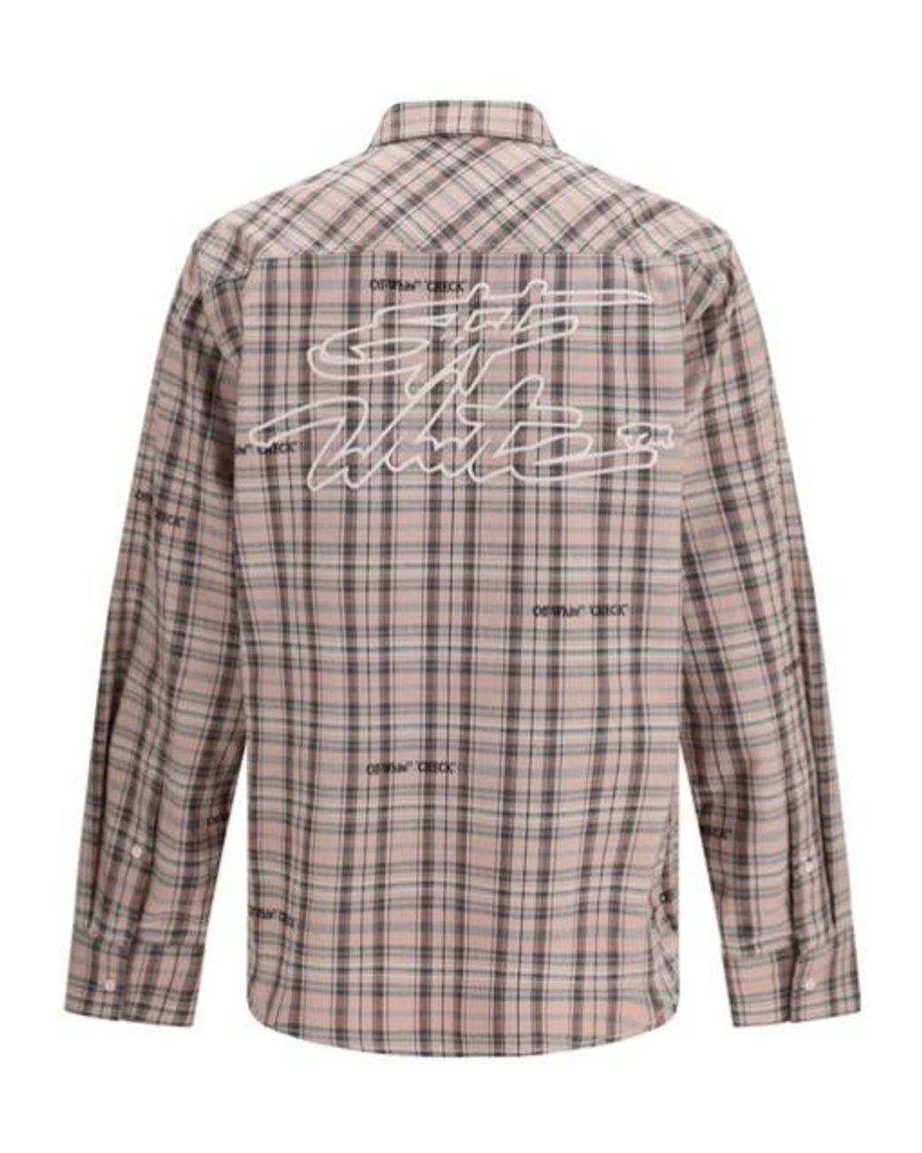 Off-White c/o Virgil Abloh Multicolor Marker Check Flannel Shirt for men