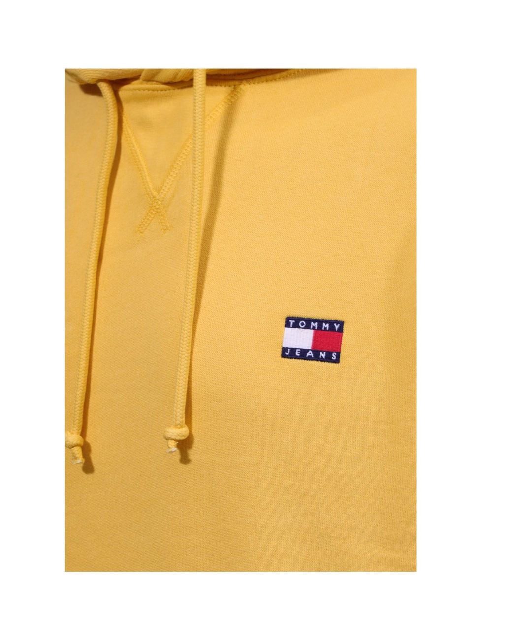 Tommy Hilfiger Yellow Drawstring Hooded Sweatshirt for men