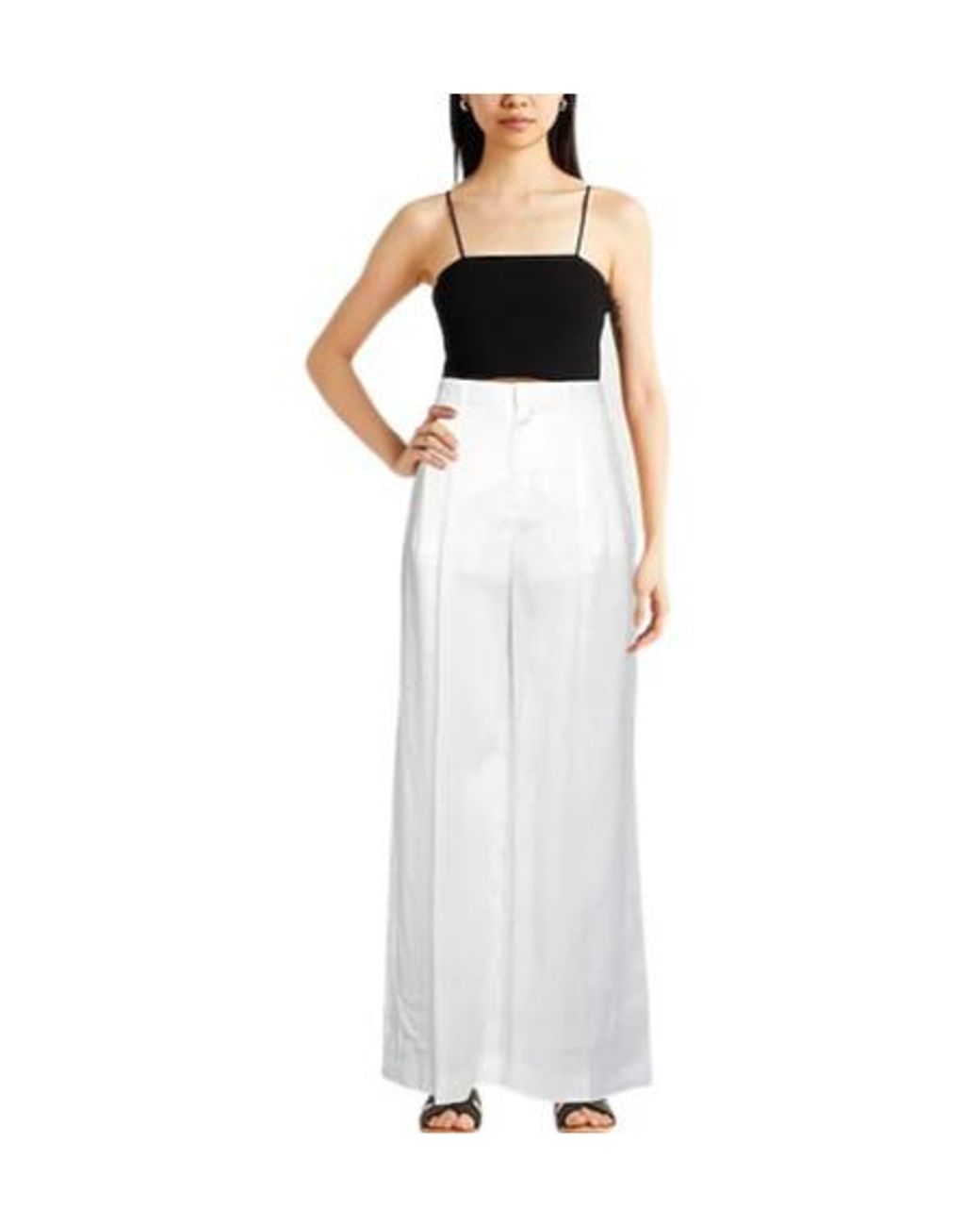 Chloé White Loose High-Waisted Trousers