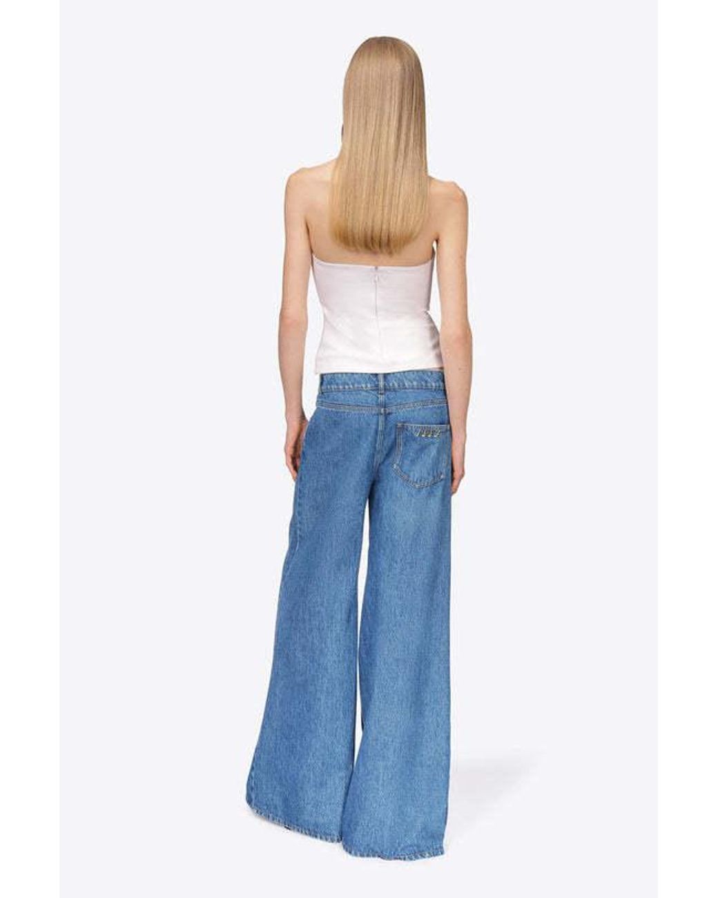 Area Blue Wide-Leg Jeans