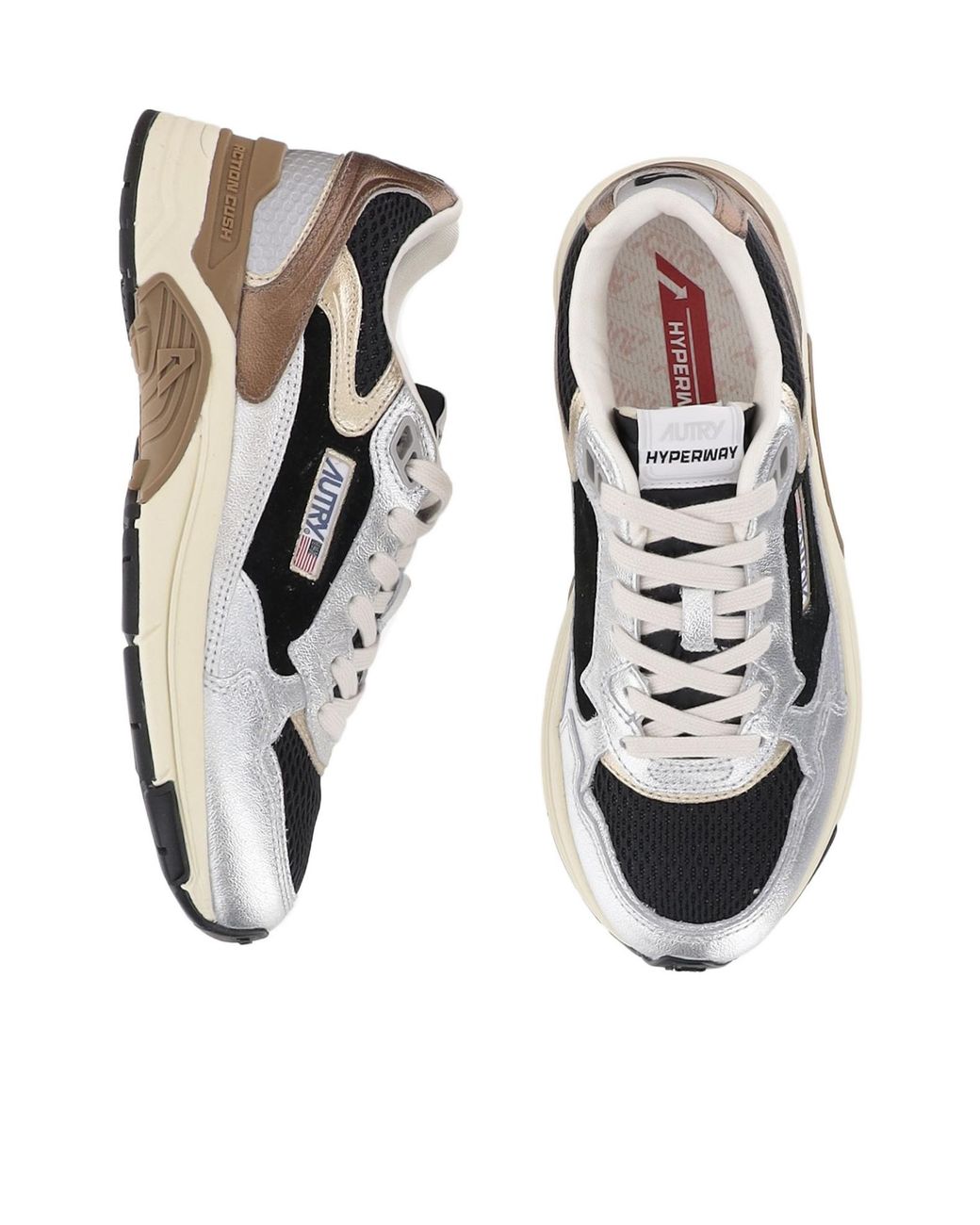 Autry Multicolor Hyperway Low-Top Sneakers
